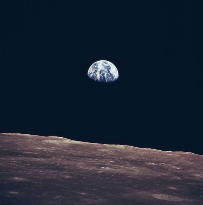 Earth, as seen from Apollo 11, 1969
